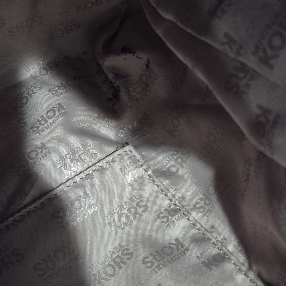 Michael Kors Lilly Tote Bag Purse Brown‎ Signature Chain Strap